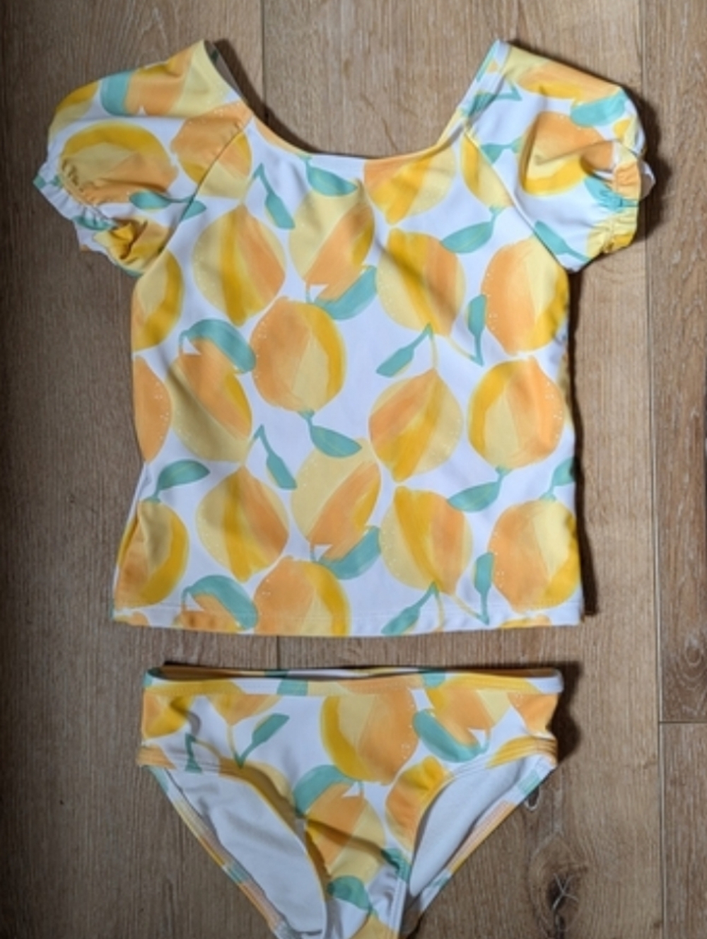 Carter's sz 5 Lemon Print Two-Piece Swimsuit Tankini